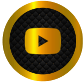 gold and black youtube icon